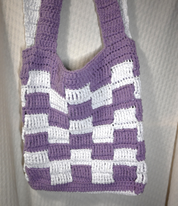 Tote bag à carreaux