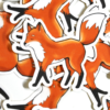 Sticker Renard debout glacé 5,5cm