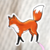 Sticker Renard debout glacé 5,5cm – Image 2