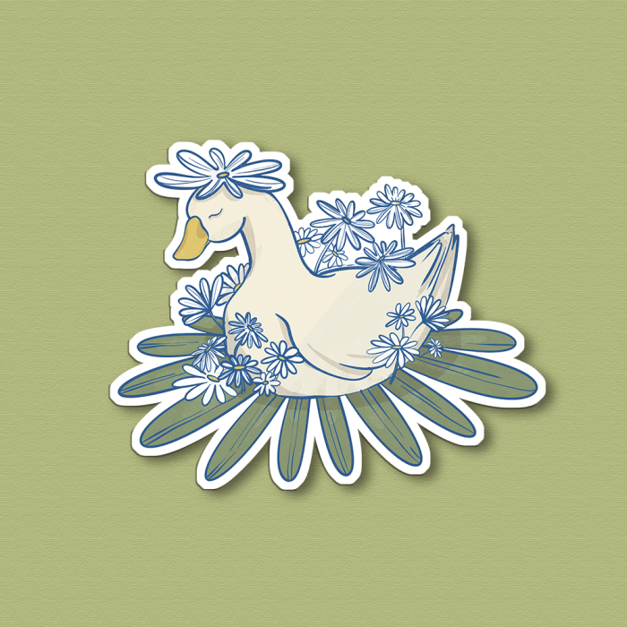Sticker canard sans fond
