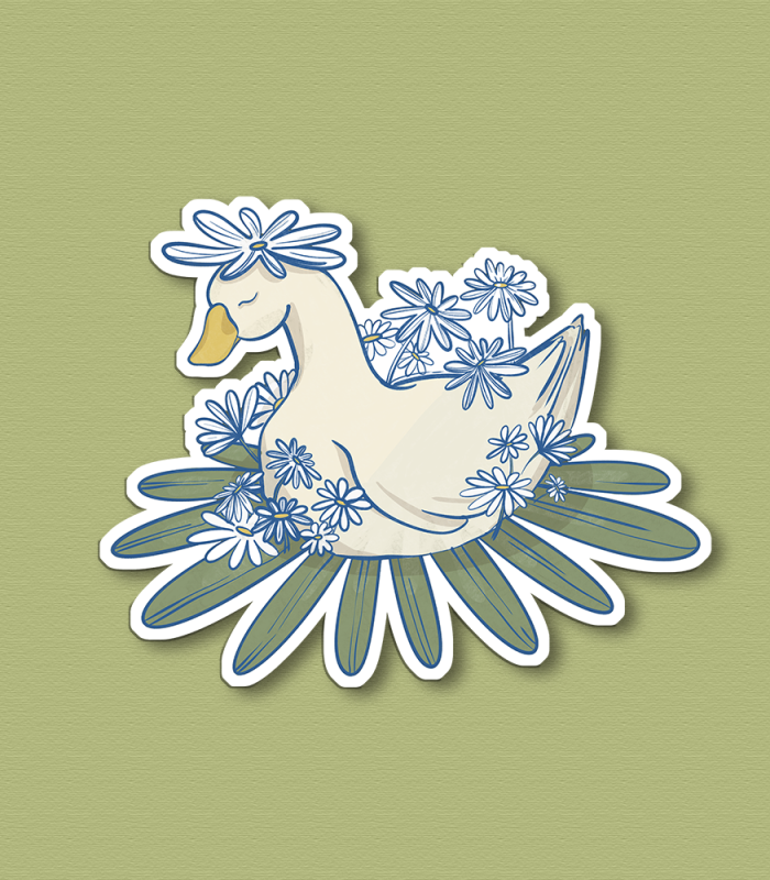 Sticker canard sans fond