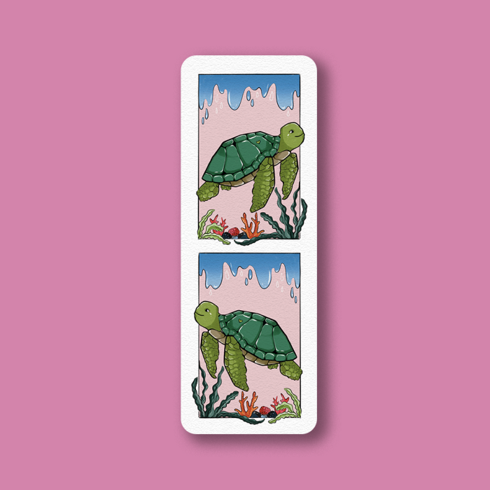 Marque page tortue